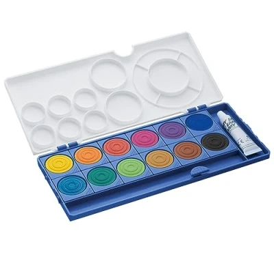 Afbeelding van Lamy Aquaplus Verfdoos Blauw 12 kleuren
