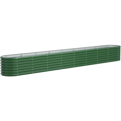 Afbeelding van vidaXL Tuinplantenbak Groen 332 x 40 36 cm