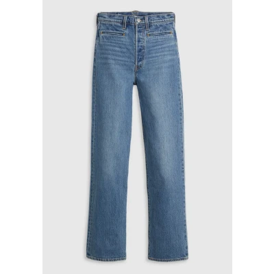 Afbeelding van Levi&#039;s Ribcage Full Length Western Jeans Women&#039;s 29X34 Blauw / Bows And Arrows