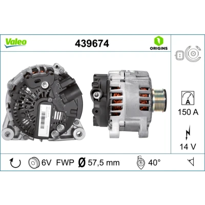 Afbeelding van Valeo Alternator/Dynamo 439674