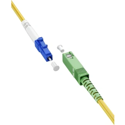 Afbeelding van Goobay Glasvezelkabel (FTTH), Singlemode (OS2) Yellow, Geel (Simplex), 25 m