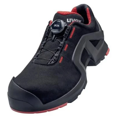 Afbeelding van Uvex 6567 6567243 Lage veiligheidsschoenen S3 Schoenmaat (EU): 43 Zwart/rood 1 paar