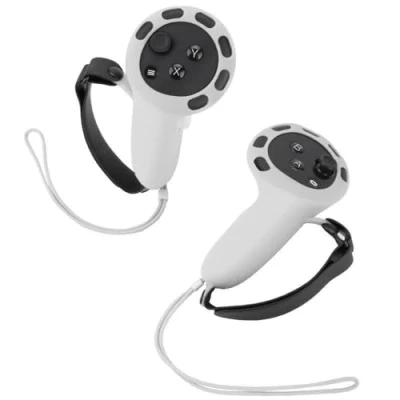Afbeelding van VR Touch Controller Siliconen Grip Sleeve Voor Meta Quest 3 Antislip en Zweetvrije Cover Protector Beschermhoes Accessoires (Wit)