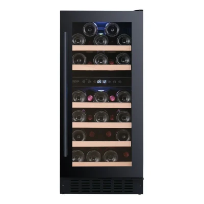 Afbeelding van Temptech Prestige Wijnkoelkast PRESQ38DB 2 Zones Zwart