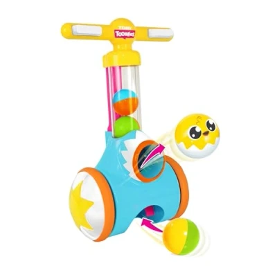Afbeelding van TOMY Toomies Pic and Pop Push Along Baby Toy , Toddler Ball Popper With Launcher Collector Suitable For 18 Months, 2 3 Year Old Boys Girls