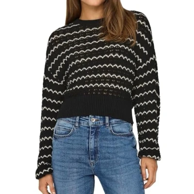 Afbeelding van ONLY Onlasa Oneck Trui, Dames, Maat: XL, Black