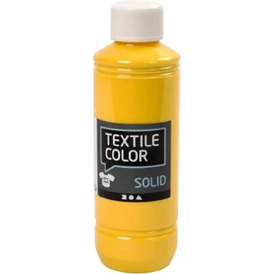 Afbeelding van Creativ Company Textile Color Dekkende Textielverf Geel, 250ml