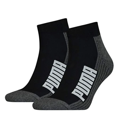 Afbeelding van PUMA Unisex Quarter (set van 2), zwart/wit, 42 EU