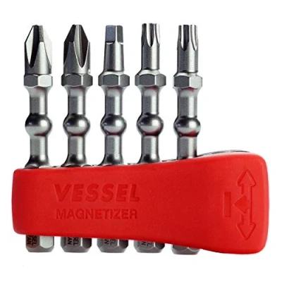 Afbeelding van VESSEL Impact Ball Bitset PH2, SQ2, T20, T25 50 mm, 5 delige set