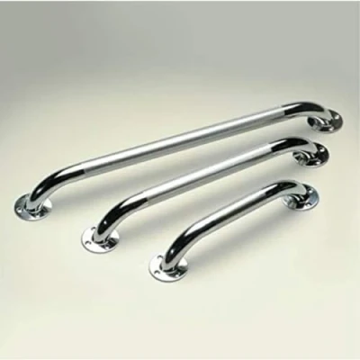 Afbeelding van HOMECRAFT Verchroomde stalen grijpstang, veiligheidsrail en mobiliteitshulp voor badkamer ouderen, gehandicapten gehandicapten, bevestiging binnen buiten, 30,5 cm