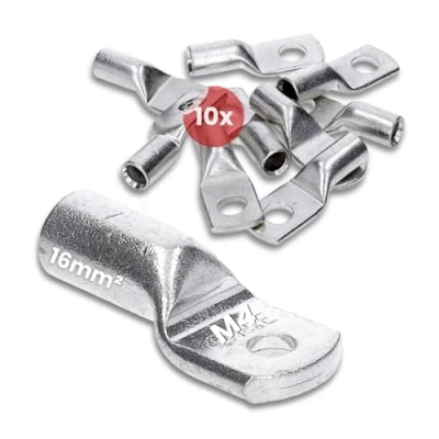 Afbeelding van 10 stuks Kalitec HR16 4 standaard buiskabelschoenen 16mm² M4 I zonder kijkgat Made in Germany