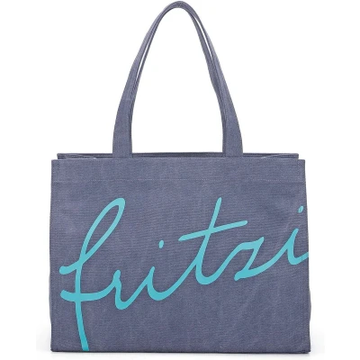 Afbeelding van Fritzi aus Preußen Schoudertas Canvas Easy01 Shoulder Bag Blue Donkerblauw