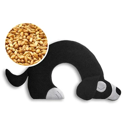 Afbeelding van Leschi Warming pillow Bobby the dog black/black