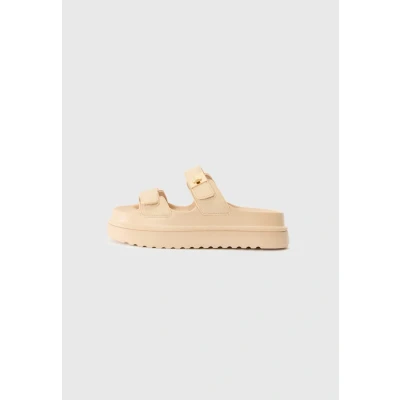 Afbeelding van Steve Madden Bigschmona Muiltjes, Dames, Maat: 37, Natural Kunststof
