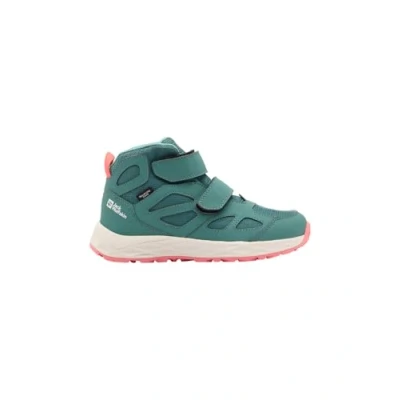 Afbeelding van Jack Wolfskin Woodland Outdoorschoenen voor kinderen, Maat: 30, Jade green Leer