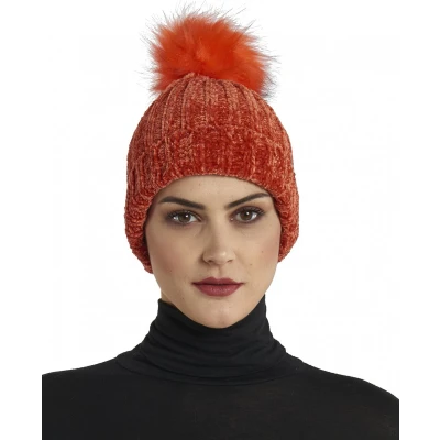 Afbeelding van Sorbetto Muts Jamie Dames Polyester Oranje One size