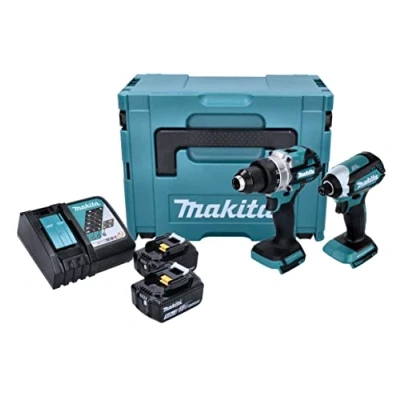 Afbeelding van Makita DLX2432TJ 18 V Combiset voor zwaardere boor en (slag)schroefklussen