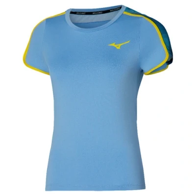 Afbeelding van Mizuno Frontier TEE Tshirt print, Dames, Maat: Large, Bel air blue