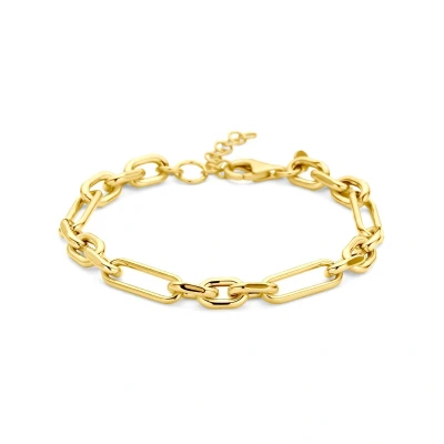 Afbeelding van Armband Anker 6,5 Mm 18 + 3 Cm Micron Zilver Verguld (Geel)
