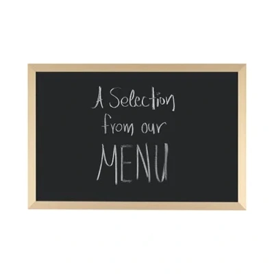 Afbeelding van Bi Office, Blackboard Gold &amp; Silver, krijtbord met goud MDF frame, 60x40cm