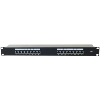 Afbeelding van Patch Paneel 19 inch 16 poorten CAT 6 STP