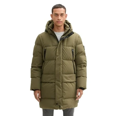 Afbeelding van TOM TAILOR Heren 1042522 Parka, 11848 Jungle Soil Green, XXL, Groen, XXL