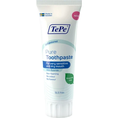 Afbeelding van 12x TePe Pure Tandpasta Unflavoured 75 ml