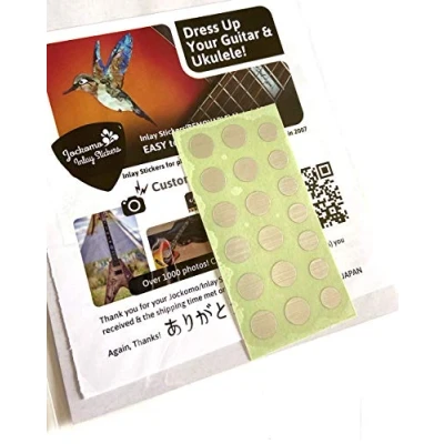 Afbeelding van Inlay Sticker Fret Markers voor Gitaren &amp; Bas Custom Dots Metallic