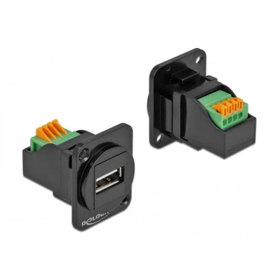 Afbeelding van Delock D Type Module USB 2.0 A female to terminal block