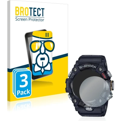Afbeelding van BROTECT Glas Screen Protector voor Casio G Shock Mudmaster GG B100 1AER (3 Stuks) Schermbeschermer [9H Hardheid, Beschermglas Folie niet Gehard Glas]