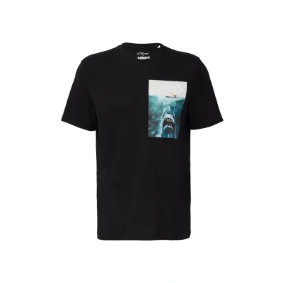 Afbeelding van s.Oliver MIT JAWS Tshirt print, Heren, Maat: 3XL, Schwarz