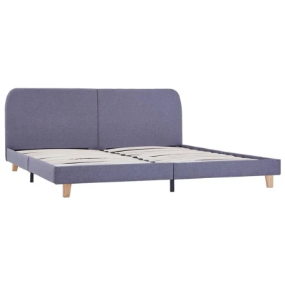Afbeelding van Bedframe stof lichtgrijs 160x200 cm
