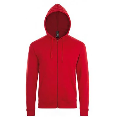 Afbeelding van SOLS Herenstenen Ritssluiting In De Vorm Van Een Gewone Hoodie (Rood) Maat L