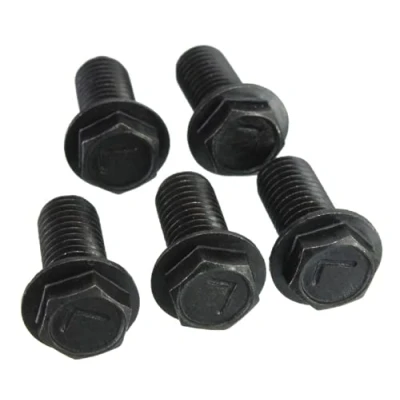 Afbeelding van WEKOW 3/5 Stks Zaagblad Bout M6 x 16mm / M7 17mm M8 18mm Linkse Draad Zwart Metalen Zeskant Flens (3,M6 16mm)