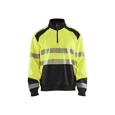 Afbeelding van Blaklader Sweatshirt halve rits High Vis 3556 2528 Geel/Zwart