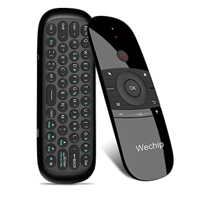 Afbeelding van WeChip W1 Air Mouse Remote 2.4G Motion Sensing Controller met QWERTY toetsenbord voor Android TV, Set Top Box, PC