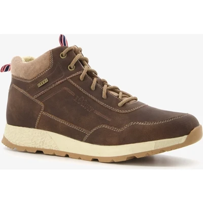Afbeelding van s.Oliver gevoerde heren veterboots bruin Maat: 42