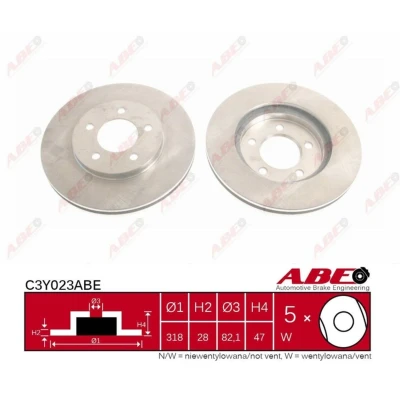 Afbeelding van ABE Remschijven C3Y023ABE