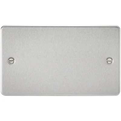 Afbeelding van Knightsbridge FP8360BC FP8360 FPAV8360BC Flat 2G Blanking Plaat Geborsteld Chroom, 230 V