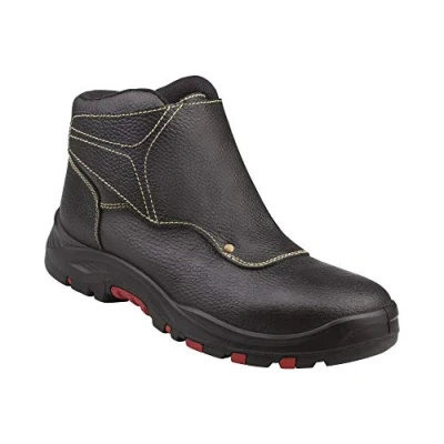 Afbeelding van Delta Plus COBR4S3NO41 hoge schoenen met lipje van nerfleer, gepigmenteerd, S3 HRO HI SRC, zwart, maat 41, 10 stuks