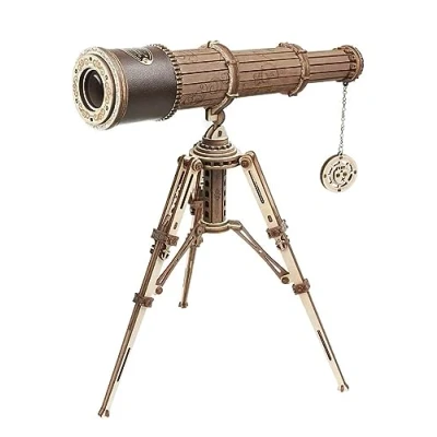 Afbeelding van Robotime Monoculaire Telescoop ST004 Houten modelbouwpakket