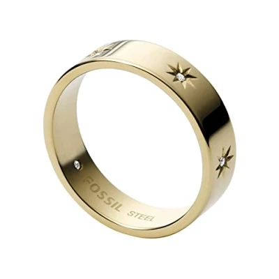 Afbeelding van Fossil dames Sutton ring met steen JF03874710 in de kleur Goud, maat: US 7 = 17,3 mm
