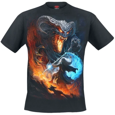 Afbeelding van Spiral Heren Tshirt 4XL Infernal Duel Zwart