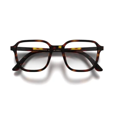 Afbeelding van LONDON MOLE Brillen Hollywood Leesbril Vierkante Coole Lezers Retro Stijlvolle Unisex Veerpinnen Matte Schildpad + 1.5 vergroting