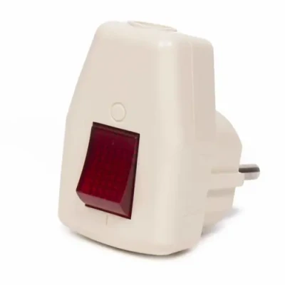 Afbeelding van Benson Haakse Randaarde Stekker Aan/Uit Schakelaar 3500 Watt 230 Volt.