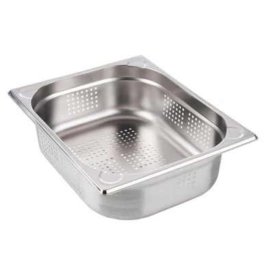 Afbeelding van APS 81902 GN 1/2 bak, geperforeerd, roestvrij staal Gastronorm afmetingen 265 x 325 mm/hoogte 100 mm