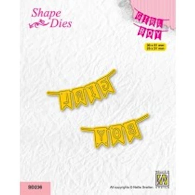 Afbeelding van Nellie&#039;s Choice Shape Die Slinger Boy/Girl SD236 30x51mm (02 22)