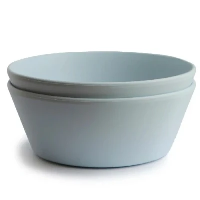 Afbeelding van Mushie kinderkommen rond powder blue 2st