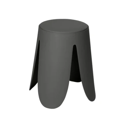 Afbeelding van WENKO Badkruk Mod. Comiso, belastbaar tot 180 kg, met gevoerde zitting en antislip voeten, Ø 44,5 x 46 cm, grijs