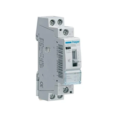 Afbeelding van Hager magneetschakelaar ac etc 3no 25 1 400v 8 5 3 kw u spoel 230v 50hz 60hz etc325s